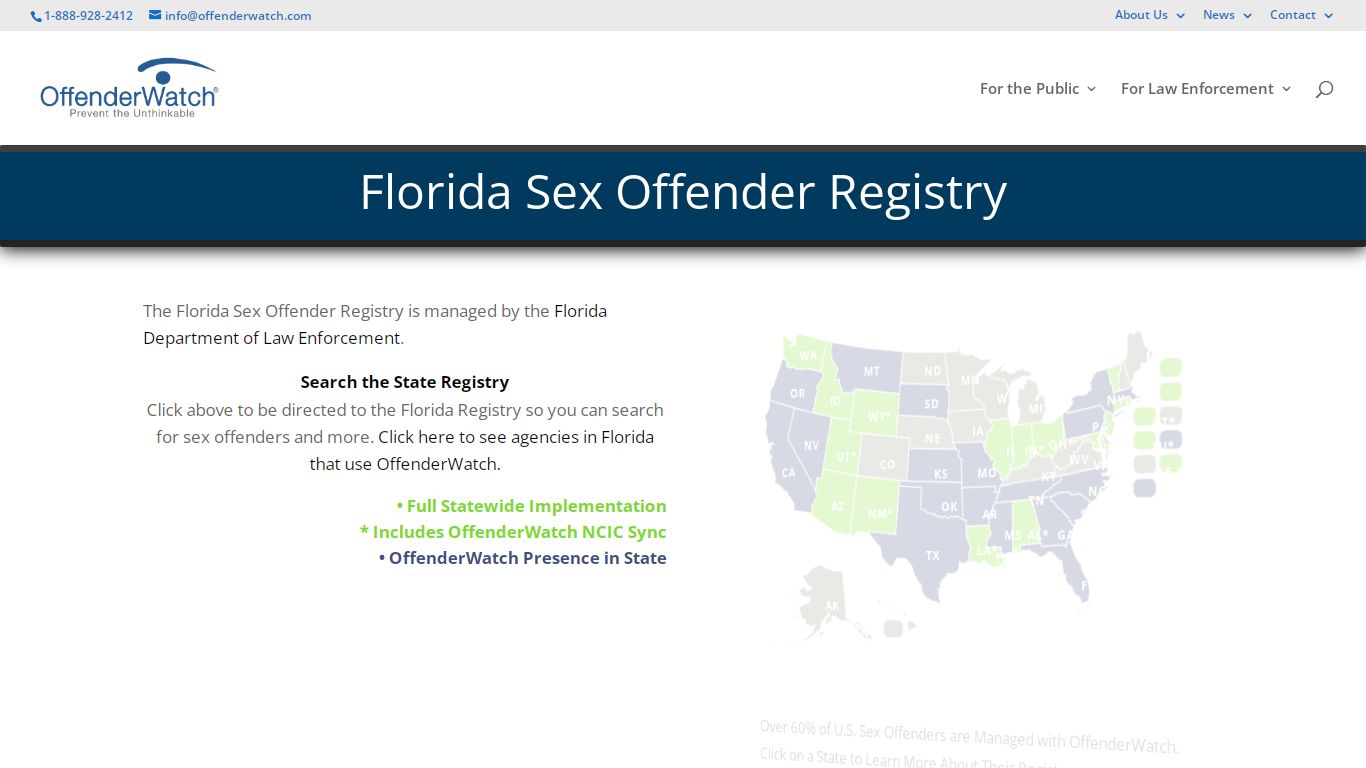 Florida Sex Offender Registry - Search for Sex Offenders